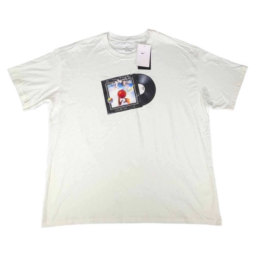 Nike Mens Harmonic Game Basketball Graphic Tee XL Sail FQ4914-121 NWT